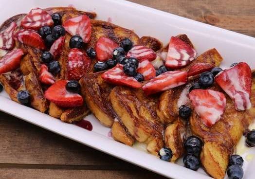 Order  Grand Berry Dream French Toast  food online from Seven Mile Cafe store, Denton on bringmethat.com