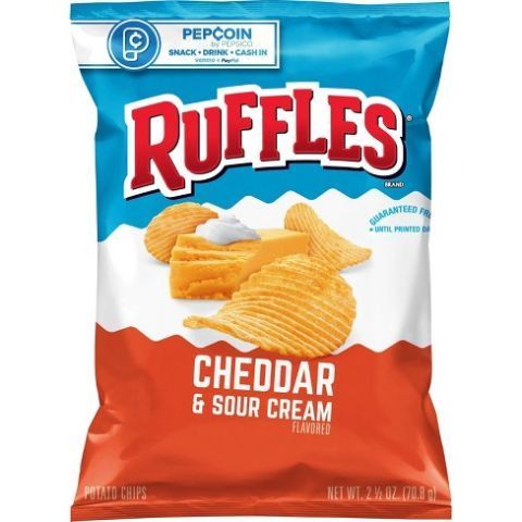 Order Ruffles Cheddar & SourCream 2.5 oz food online from 7-Eleven store, DeBary on bringmethat.com