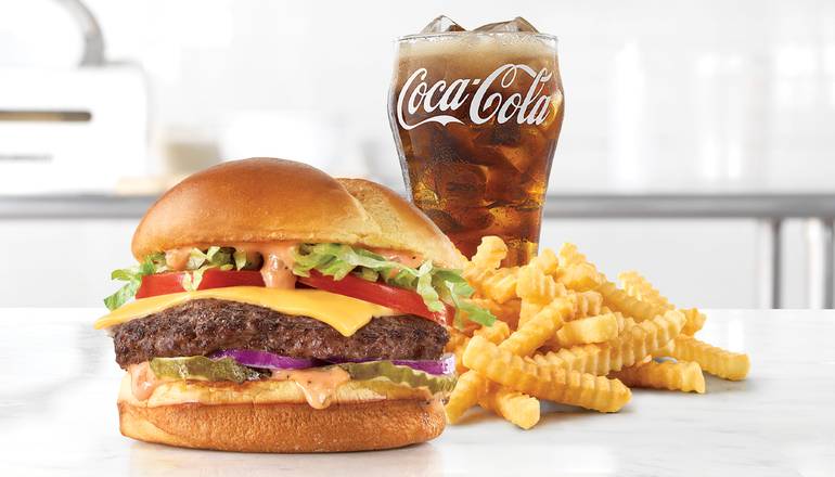 Order Deluxe Wagyu Steakhouse Burger food online from Arbys store, Twinsburg on bringmethat.com