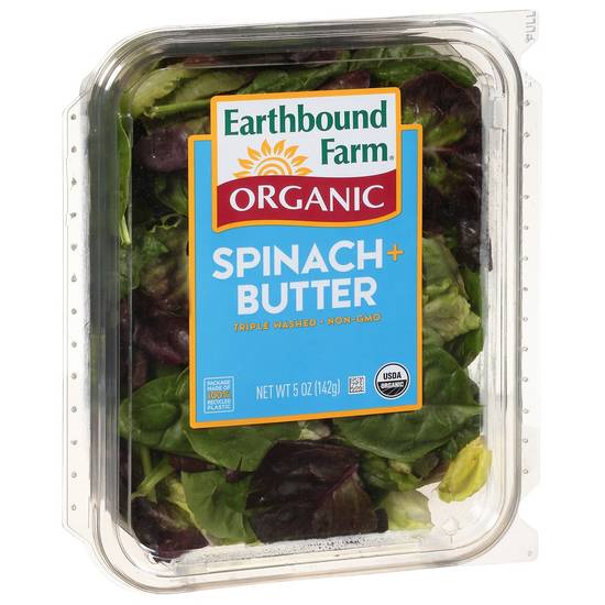 Order Earthbound Farm · Organic Spinach + Butter Triple Washed (5 oz) food online from Jewel-Osco store, Park Ridge on bringmethat.com