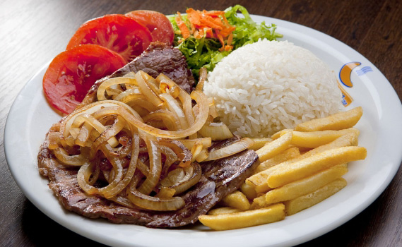Order Beef with Onions ** GOOD VALUE MEAL food online from Rio Market store, Long Island City on bringmethat.com