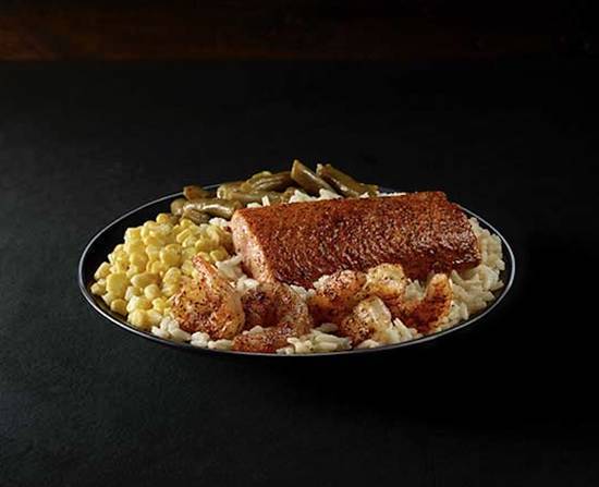 Order Grilled Salmon and Shrimp Platter food online from Long John Silver's store, Cincinnati on bringmethat.com