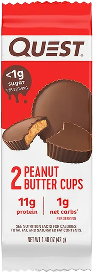 Order Quest Peanut Butter Cups 1.48oz food online from Extramile store, Ontario on bringmethat.com