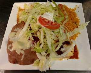 Order L17. Mexican Burrito food online from La Tolteca store, Williamsburg on bringmethat.com