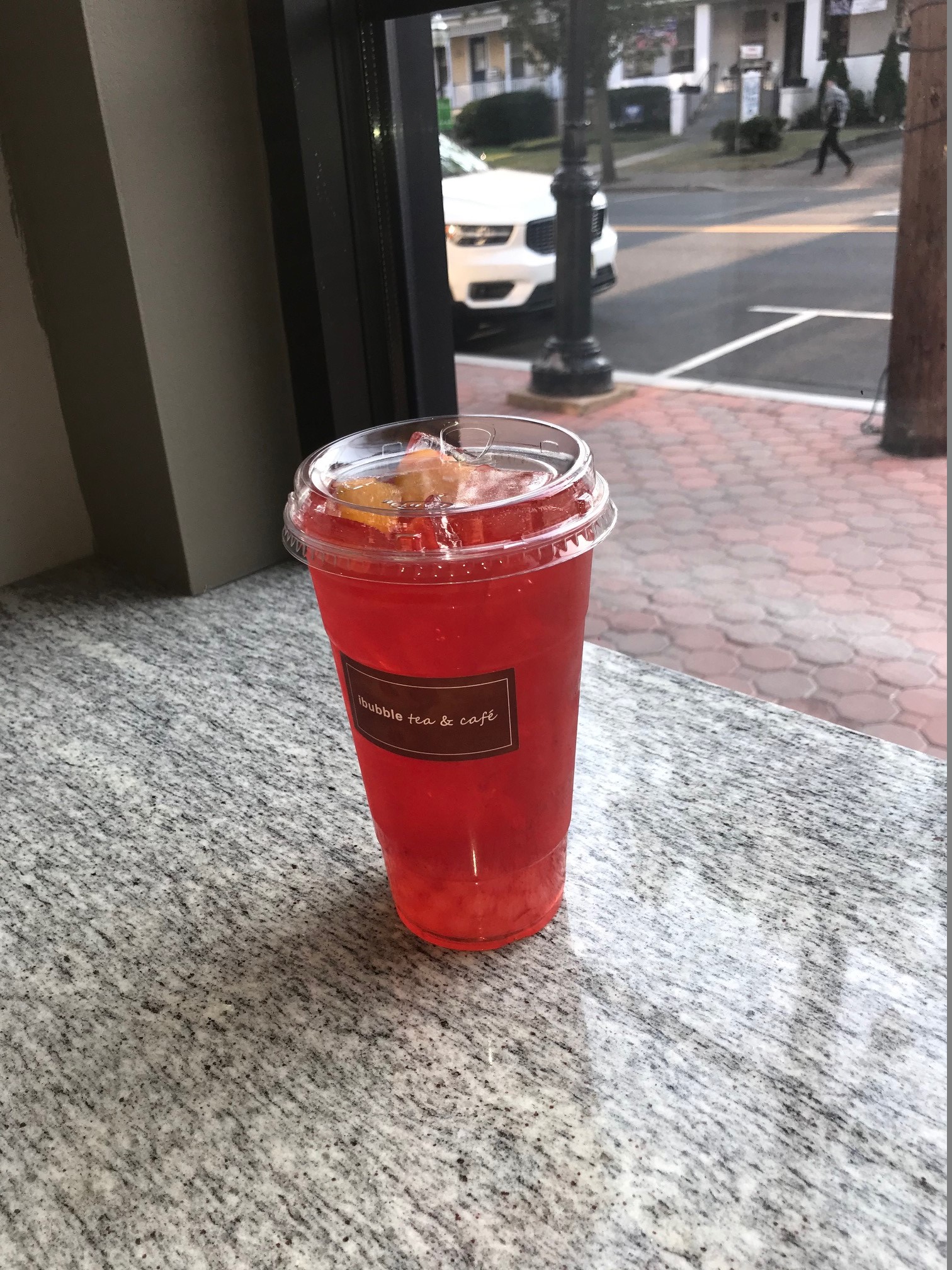 Order B1: Strawberry Ice Tea  food online from I Bubble Tea & Cafe store, Cranford on bringmethat.com