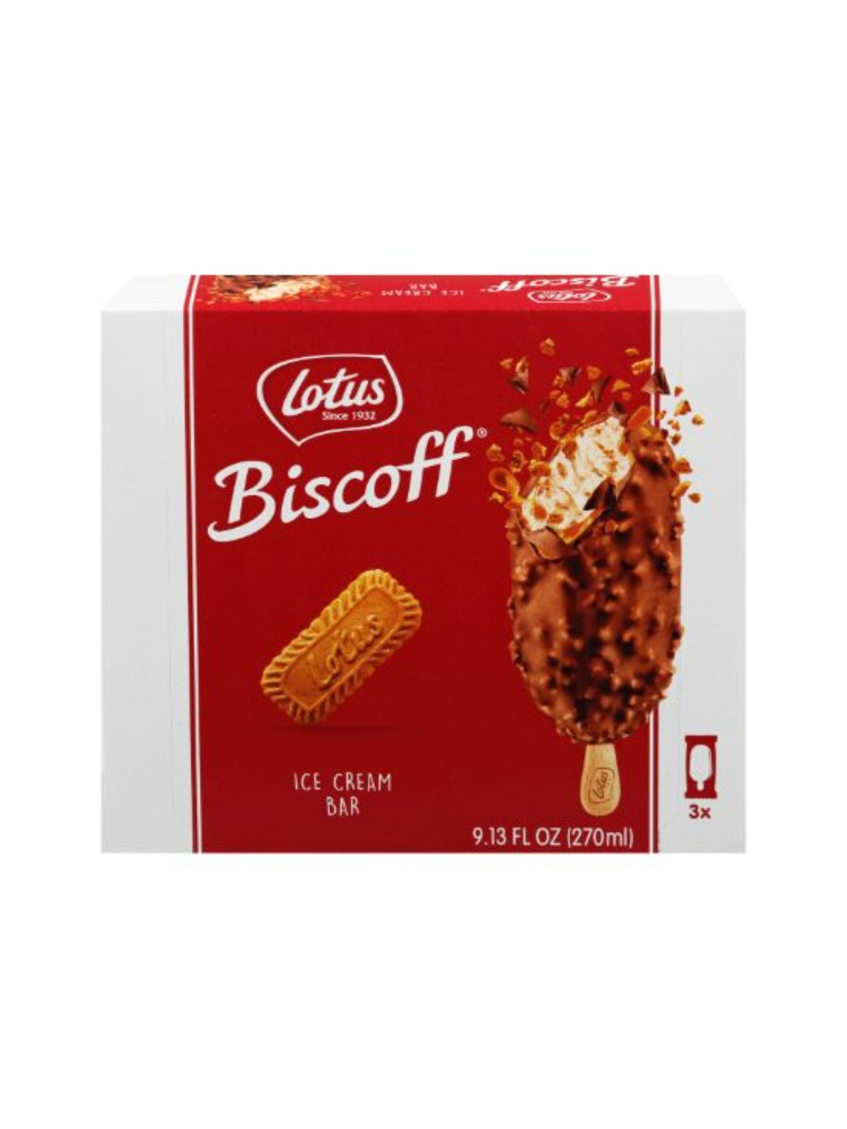 Order Biscoff Ice Cream Bars (9.13 oz x 3-pack) food online from Stock-Up Mart store, Minneapolis on bringmethat.com