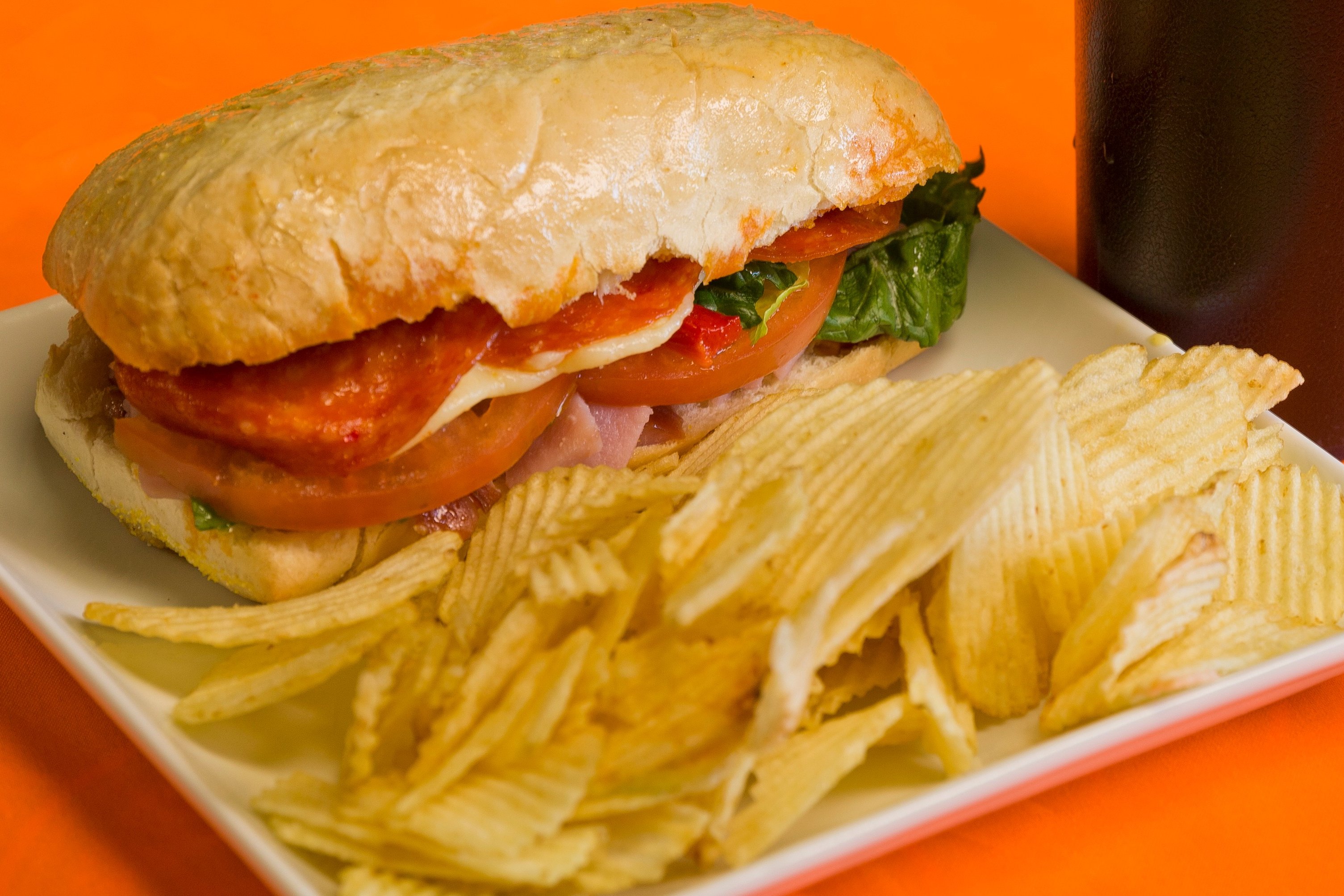 Order Italian Sandwich ＆ Chips food online from Druid City Deli & Sandwich Shop store, Tuscaloosa on bringmethat.com