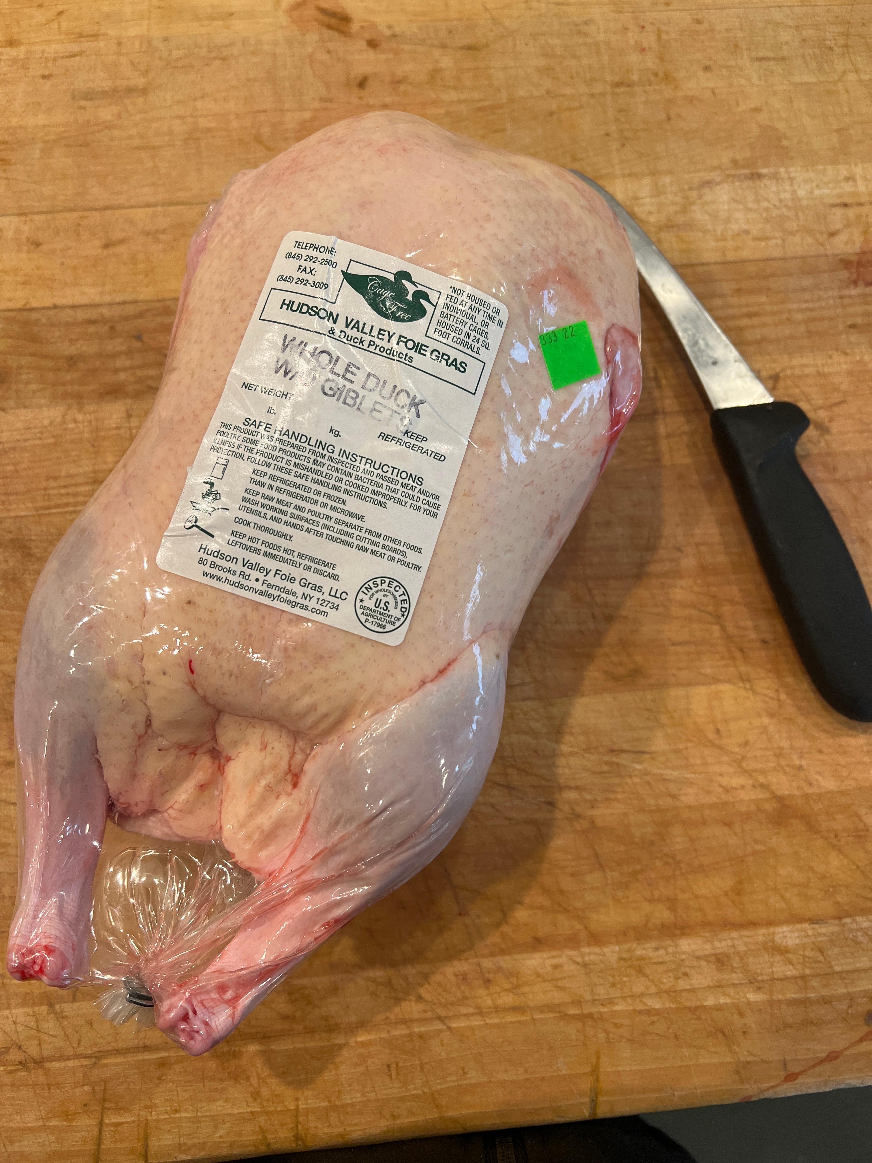 Order DUCK WHOLE (HUDSON VALLEY ROHAN DUCK $8.99/LB, $30 DEPOSIT) food online from Match store, Norwalk on bringmethat.com