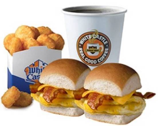 Order 2 BREAKFAST SLIDERS COMBO CAL 860-1090 food online from White Castle store, Toms River on bringmethat.com