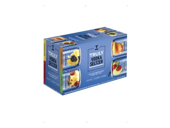 Order TRULY Vodka Hard Seltzer Variety Pack - 8x 12oz Cans food online from Towne Wine & Liquors store, Washington on bringmethat.com