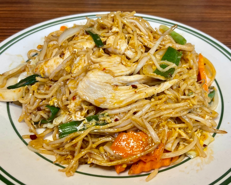 Order Spicy Ramen Chicken food online from Saucy's Thai & Pho store, Plano on bringmethat.com