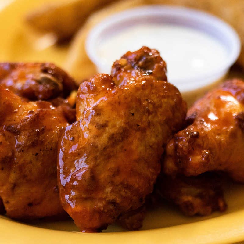 Order Chicken Wings - 6 Pieces food online from Straw Hat Pizza store, Rancho Cordova on bringmethat.com