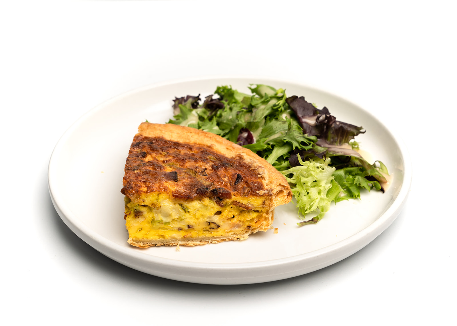 Order Bacon, Leek and Gruyere Quiche food online from &Grain store, Garwood on bringmethat.com
