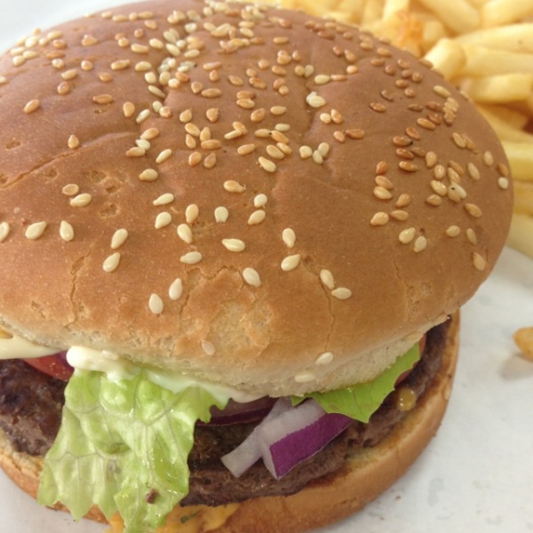Order Cheeseburger food online from Pronto Pizza store, Merchantville on bringmethat.com