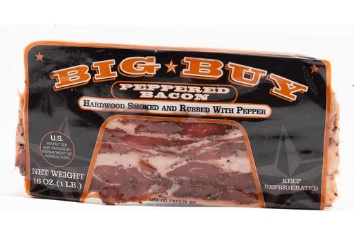 Order Big Buy - Peppered Bacon - 1 LB food online from Luv Mart store, Santa Cruz on bringmethat.com