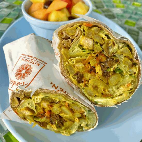 Order Curry Chicken Wrap food online from Rachel's Kitchen store, Las Vegas on bringmethat.com