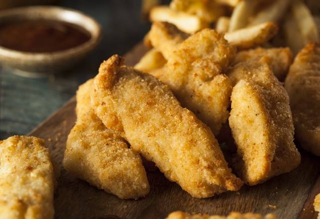 Order Chicken Tenders (4 pcs) w/ BBQ Dipping Sauce food online from Patty Melt Co. store, Northlake on bringmethat.com