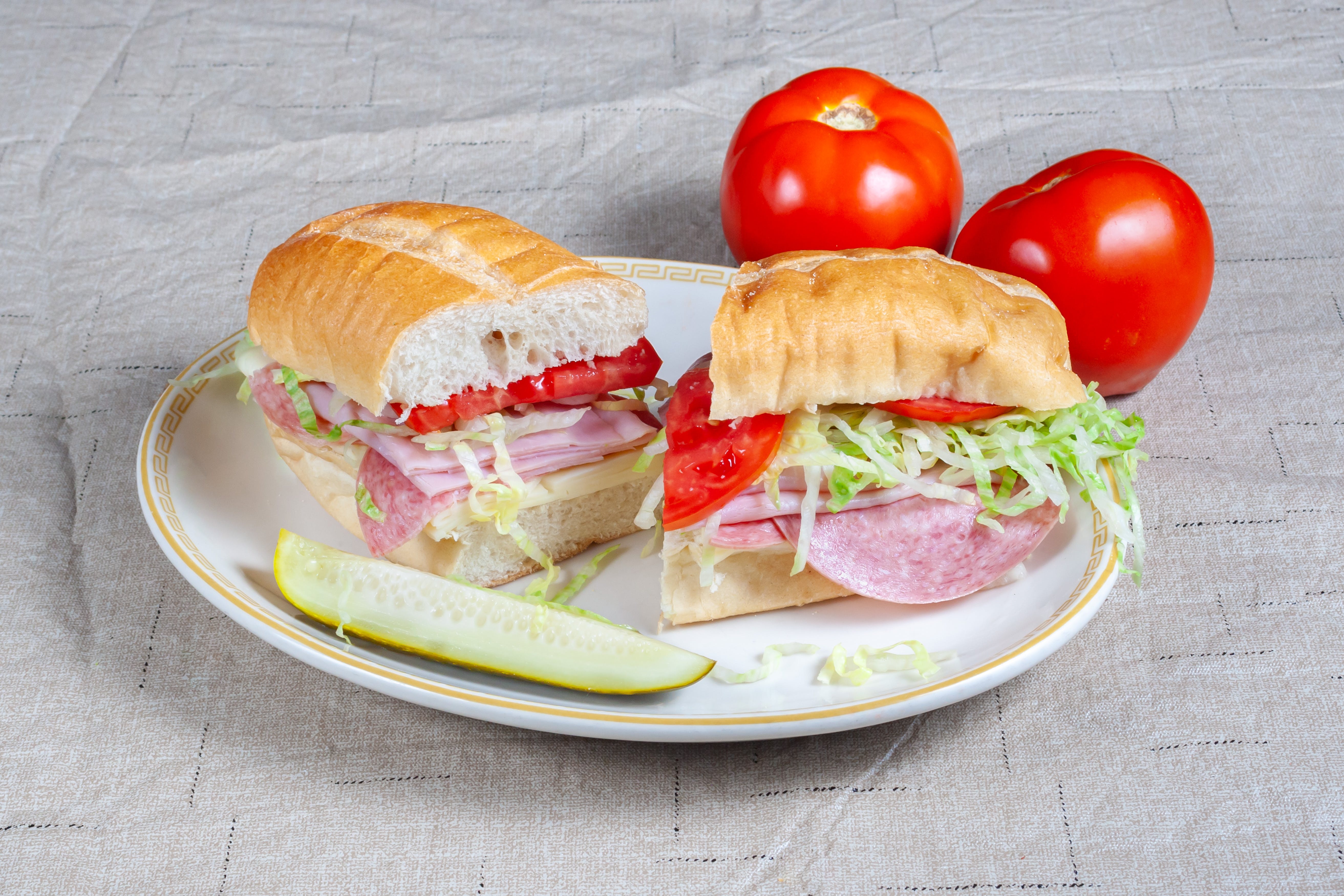 Order #3 Ham & Salami Sanwich - Sandwich food online from Villa Roma store, Gastonia on bringmethat.com