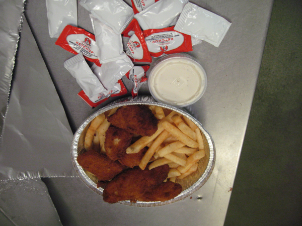 Order 4 Pieces Chicken Strips and Fries food online from Papas Pizza store, San Diego on bringmethat.com