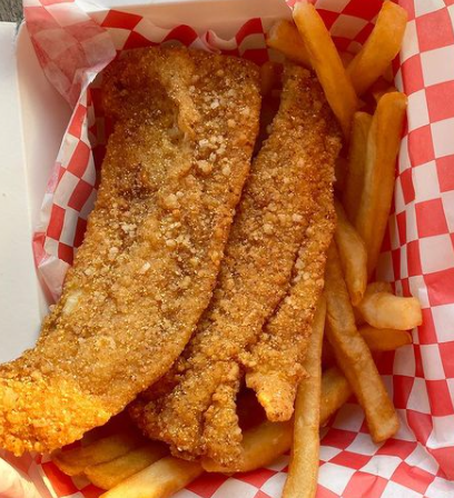 Order F1. Three Piece Fish and Chips food online from Chick N Fish store, Sunnyvale on bringmethat.com