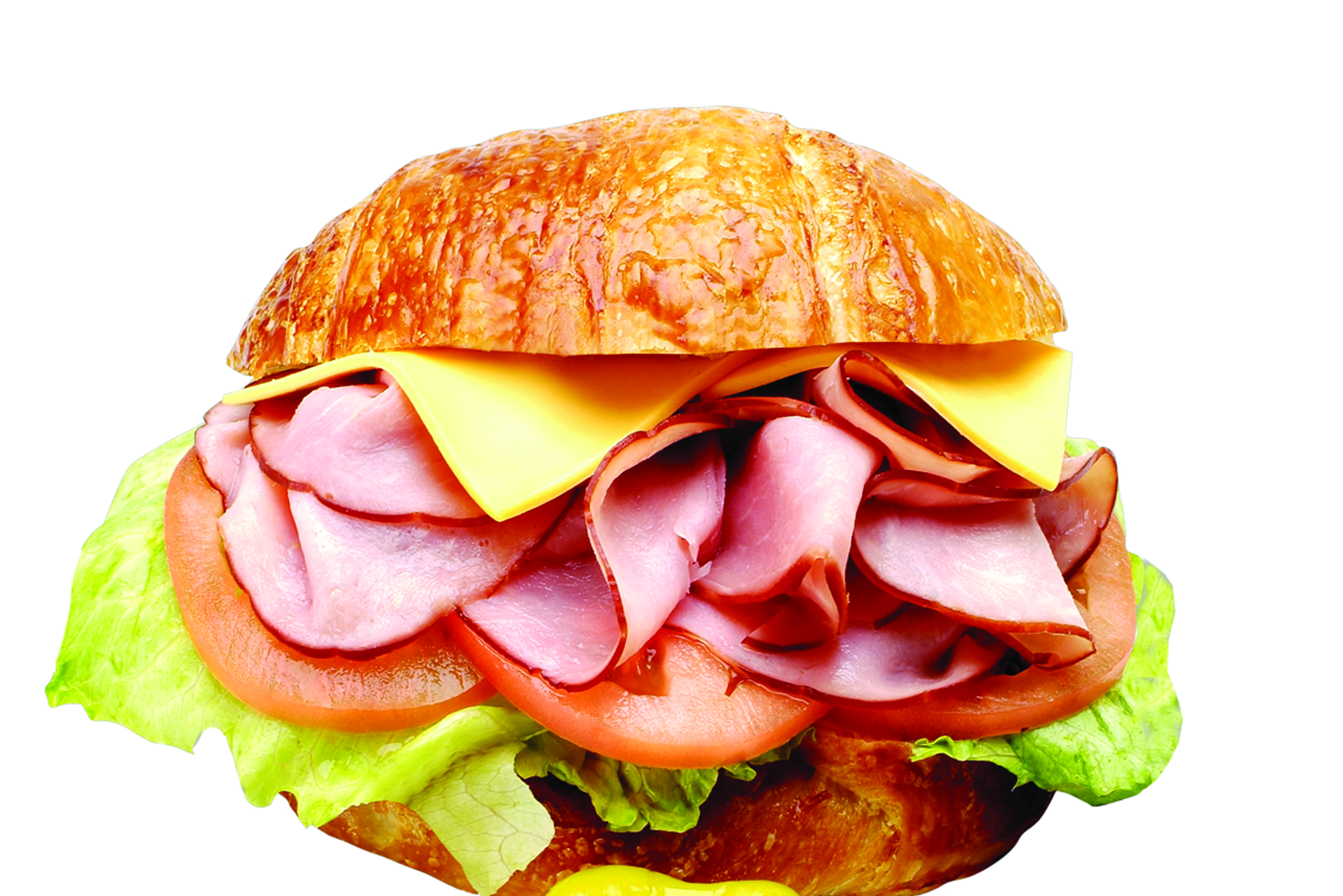 Order #31. Ham Croissant Sandwich food online from Lees Sandwiches store, Van Nuys on bringmethat.com