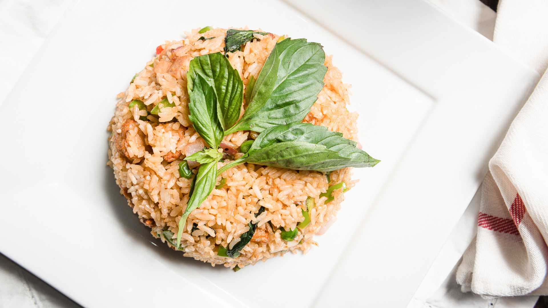 Order N9a. Thai Basil Fried Rice food online from Dao palate store, Brooklyn on bringmethat.com