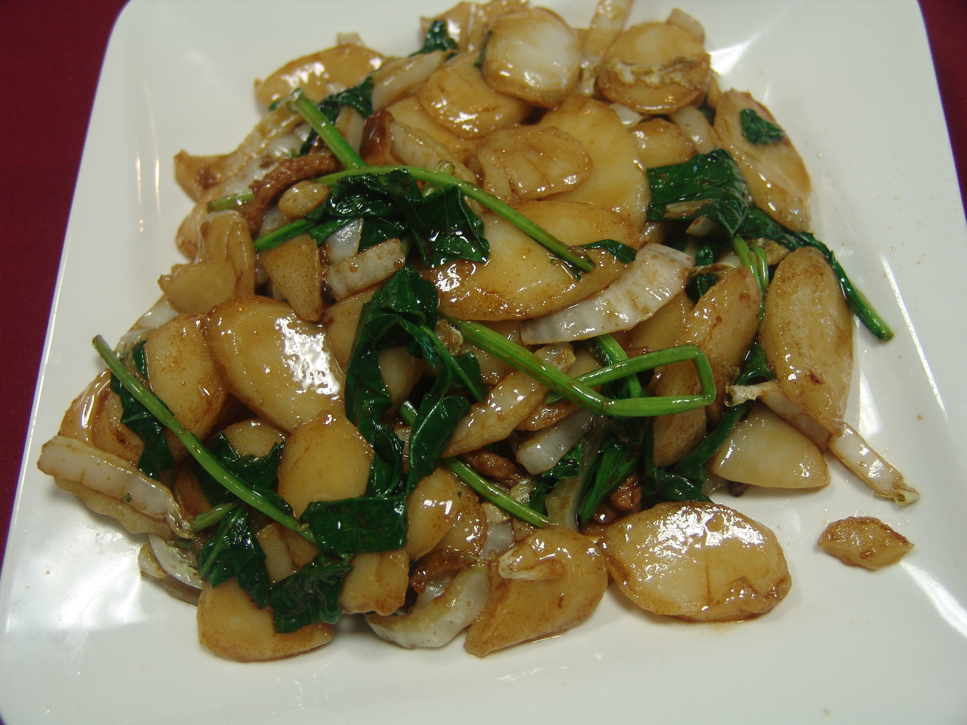 Order Sauteed Rice Cake with Vegetables 炒年糕 food online from Vege Paradise store, San Gabriel on bringmethat.com
