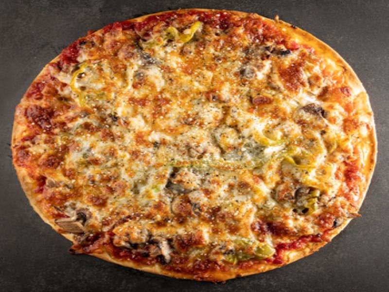 Order Favorite Four Pizza - Small 12" food online from Papa Saverio's Pizza store, Geneva on bringmethat.com
