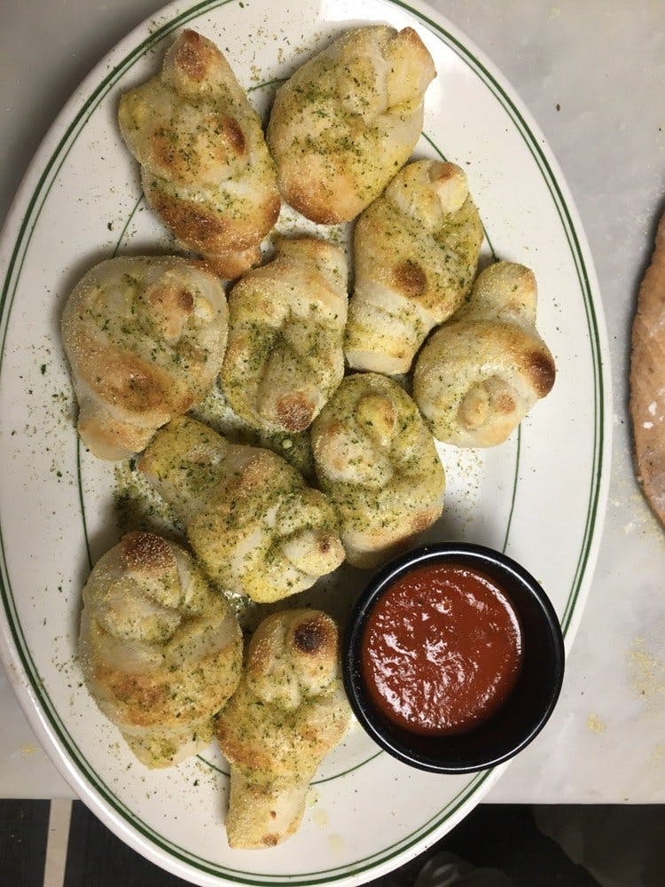 Order Garlic Knots - 8 Pieces food online from Pizza Town store, Newark on bringmethat.com