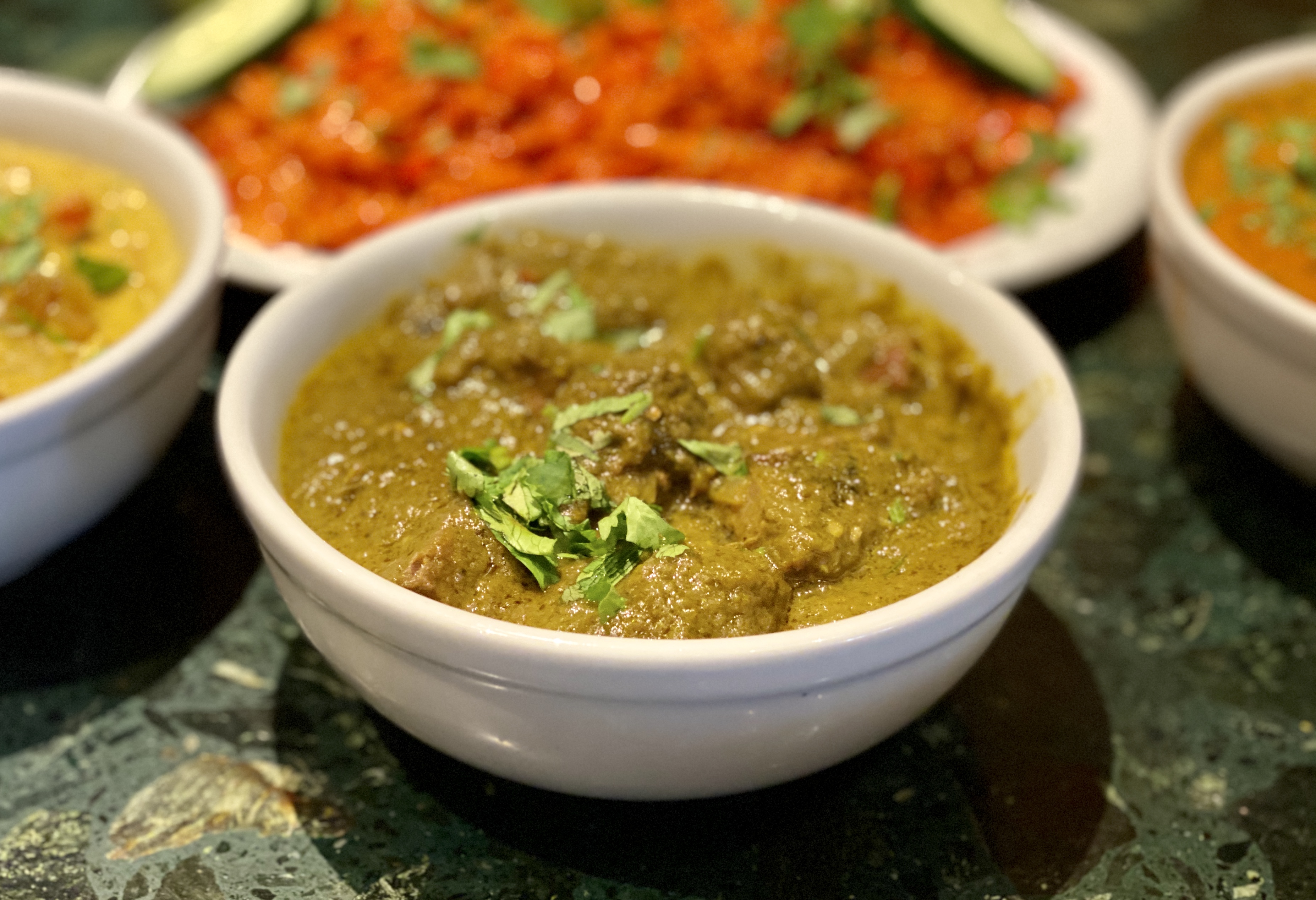 Order Lamb Saag Wala food online from New Delhi Indian Restaurant store, Philadelphia on bringmethat.com