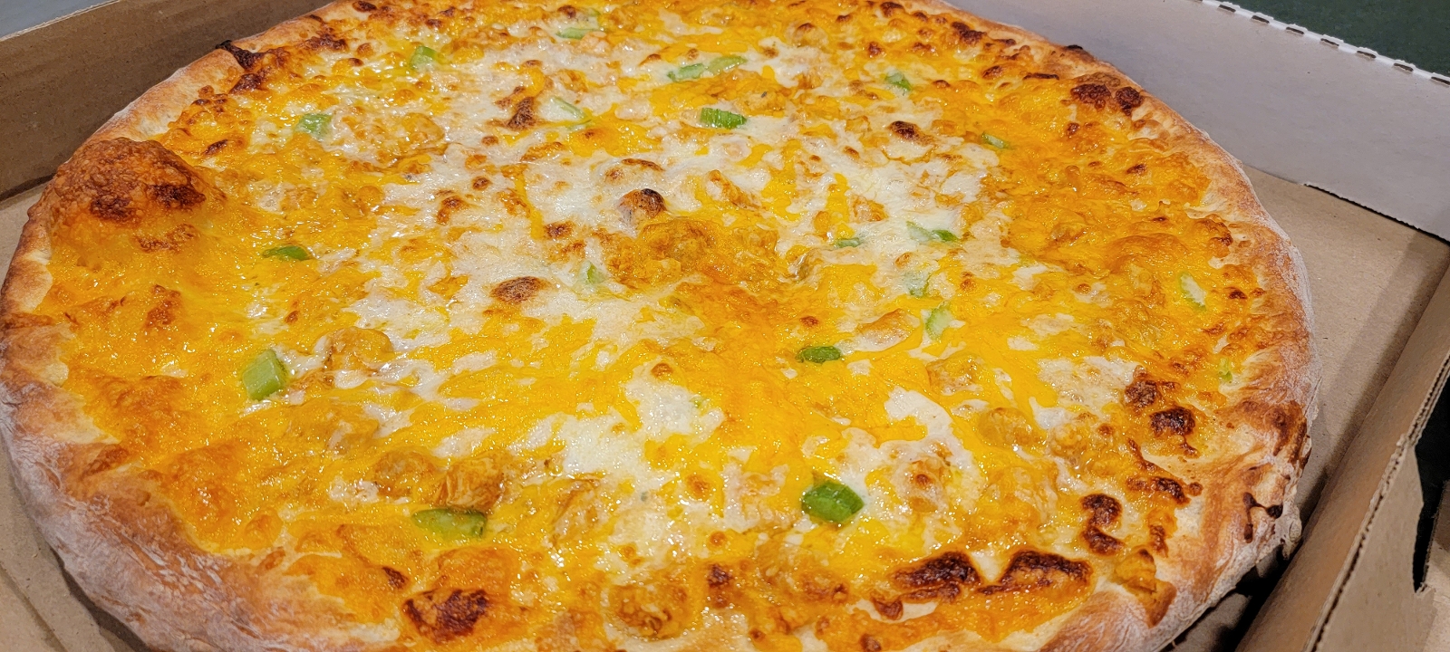 Order Buffalo Chicken Pizza Small food online from Dj Pizzeria store, Spencerport on bringmethat.com