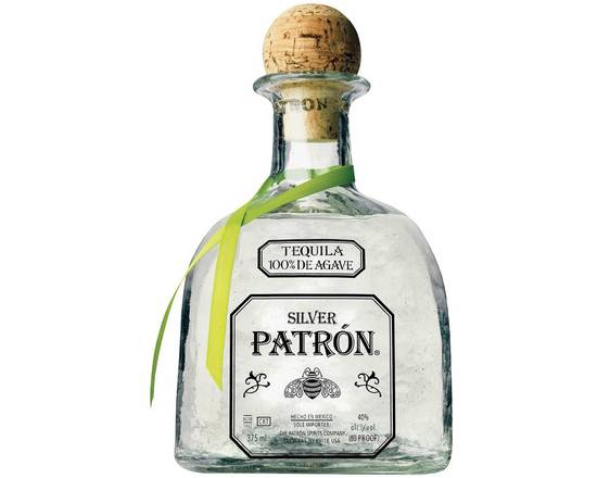 Order Patron Silver, 375mL tequila (40.0% ABV) food online from Pacific Liquor Market store, Bell Gardens on bringmethat.com