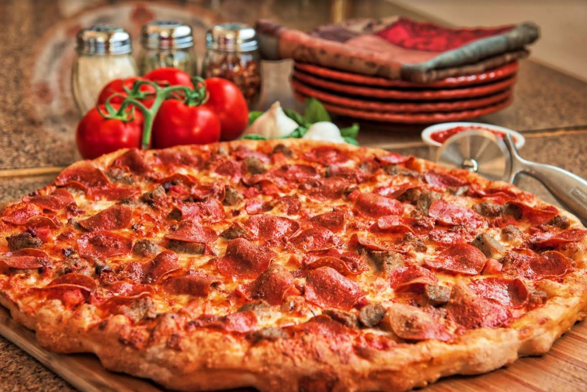 Order Meaty Pizza food online from Pat Pizzeria store, Ithaca on bringmethat.com
