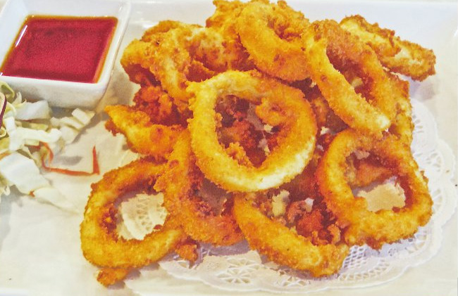 Order 12. Fried Calamari food online from Thai Bamboo store, Northridge on bringmethat.com