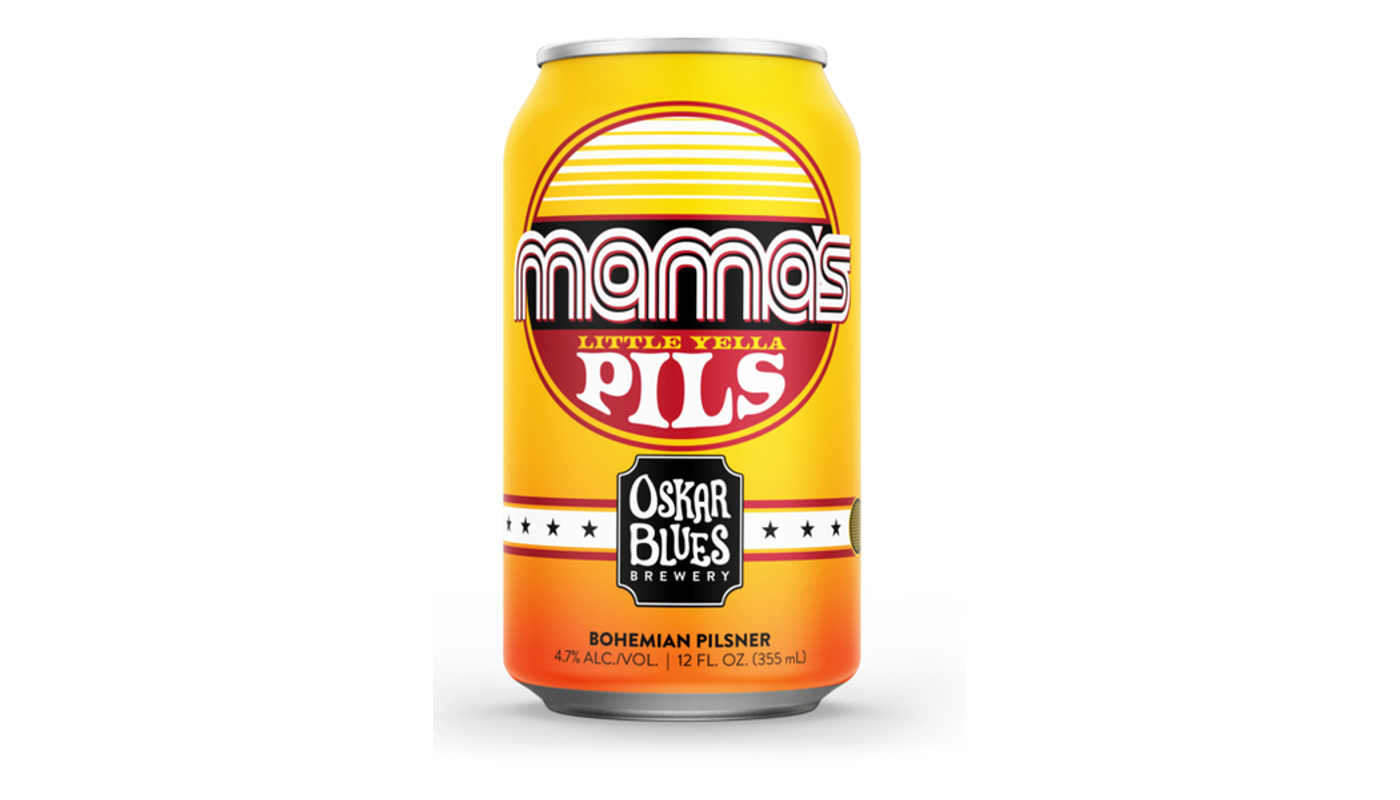 Order Oskar Blues Beer, Mama's Little Yella Pils 6 pack 12oz Cans food online from Village Commons Liquor store, Camarillo on bringmethat.com