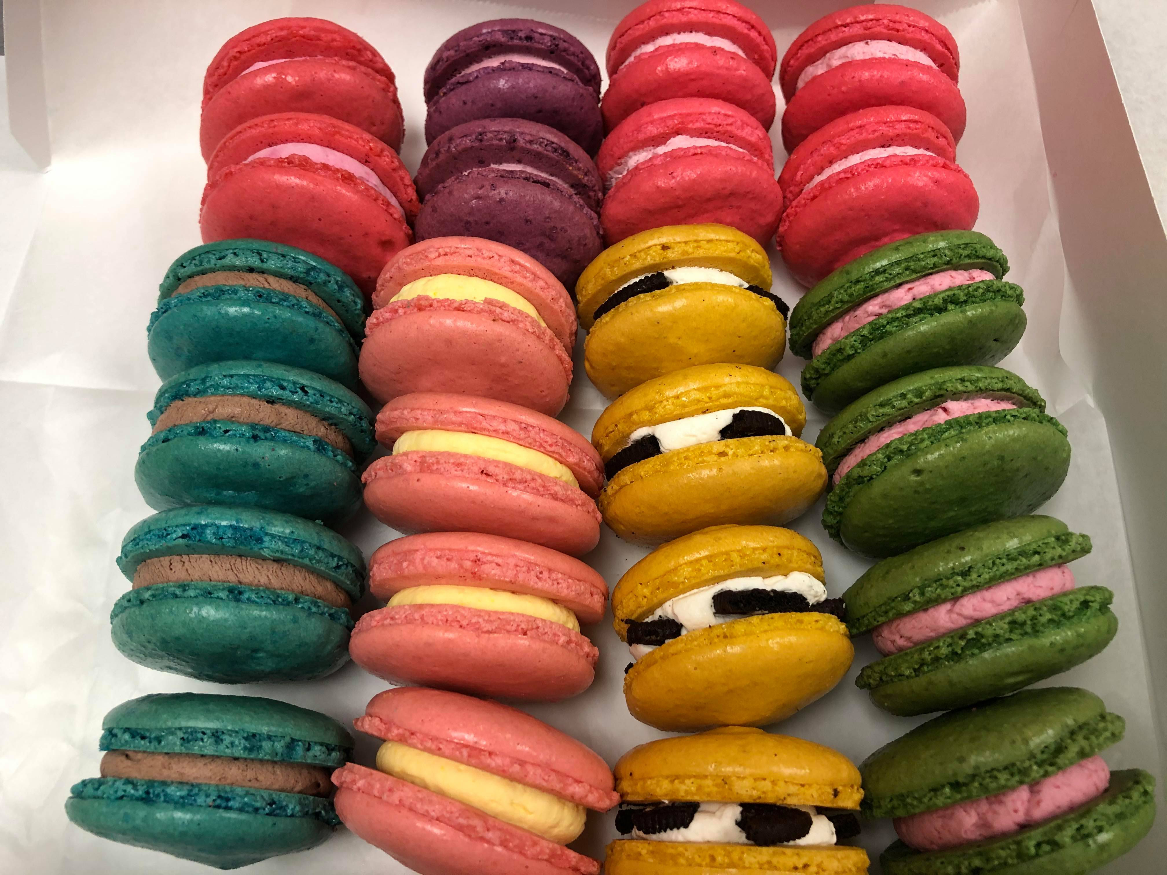 Order Half Dozen Housemade French Macarons food online from La Matcha Cafe store, Burlingame on bringmethat.com