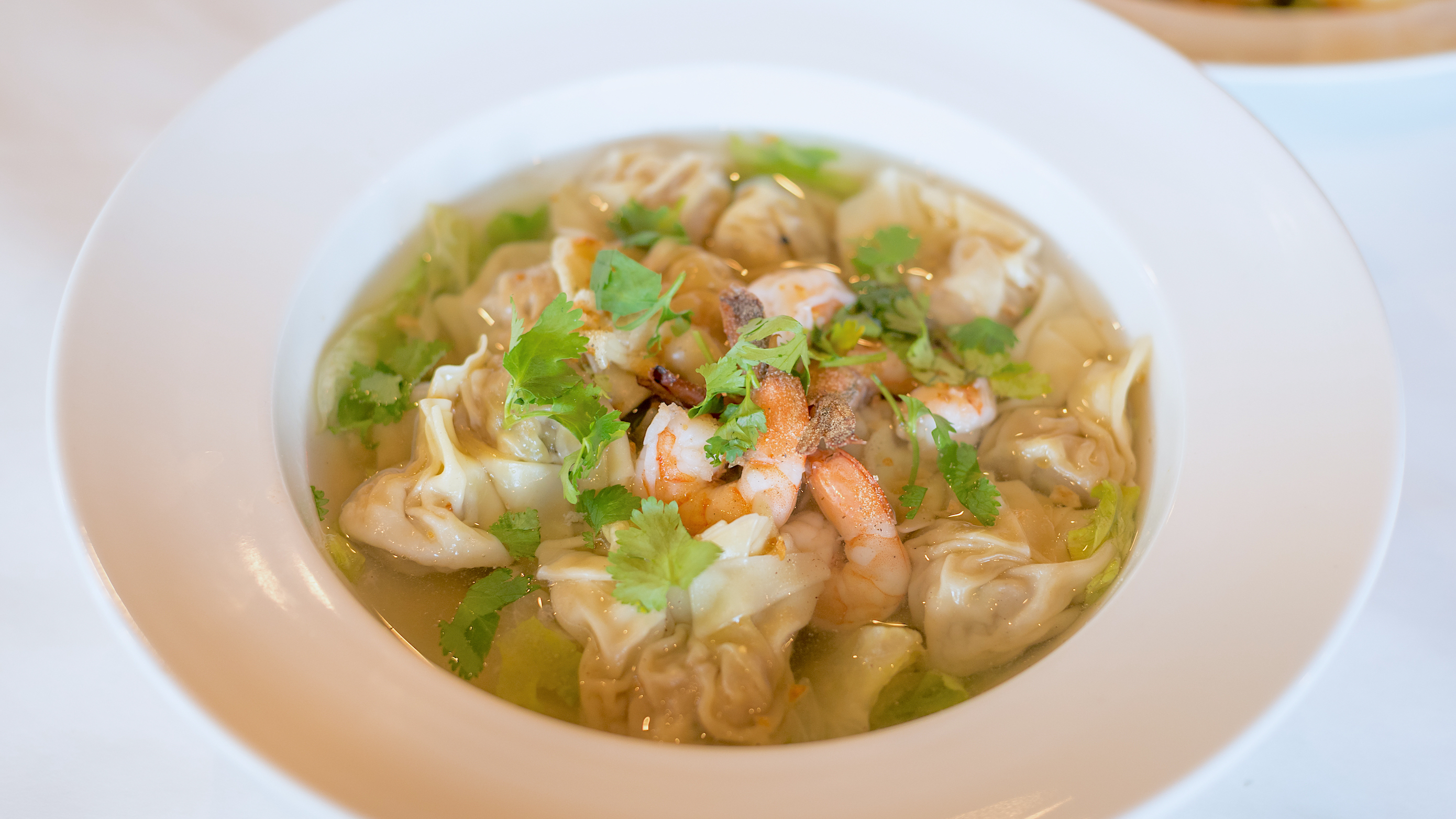 Order Wonton Soup with Prawns food online from Shana Thai Restaurant store, Mountain View on bringmethat.com
