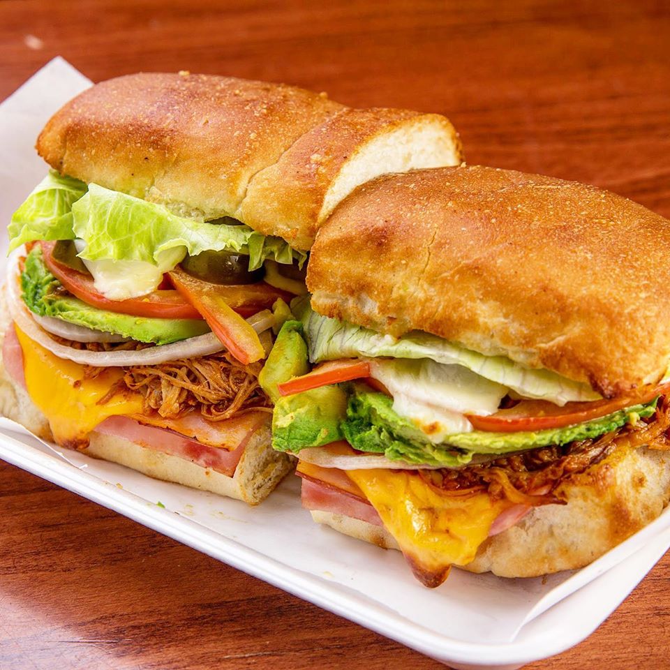 Order Cubana Sandwich food online from Tortas El Manantial store, Phoenix on bringmethat.com