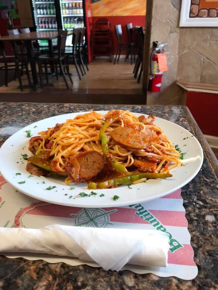 Order Pasta with Sausage Lunch - Pasta food online from Davila's Pizza & Restaurant store, Hackettstown on bringmethat.com