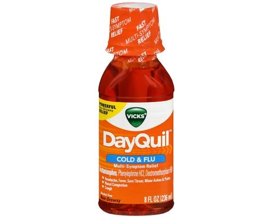 Order Vicks DayQuil Cold & Flu Liquid food online from Scripx Pharmacy store, Plano on bringmethat.com