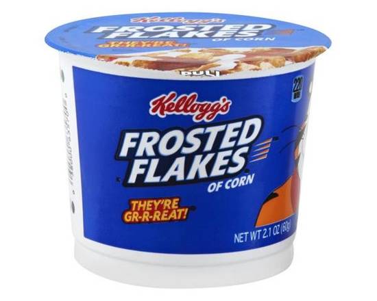 Order Kellogg's Breakfast Cereal in a Cup, Frosted Flakes, Fat-Free 2.1 Oz food online from Rocket store, Palm Springs on bringmethat.com