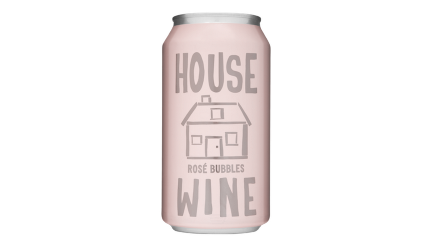 Order House Wine Rose Bubbles Rose Blend Aluminium Can 375mL food online from Dimension Liquor store, Lake Forest on bringmethat.com