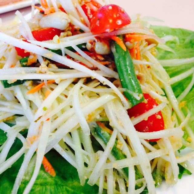 Order Papaya Salad food online from Panida thai & sushi bar store, Rockville on bringmethat.com