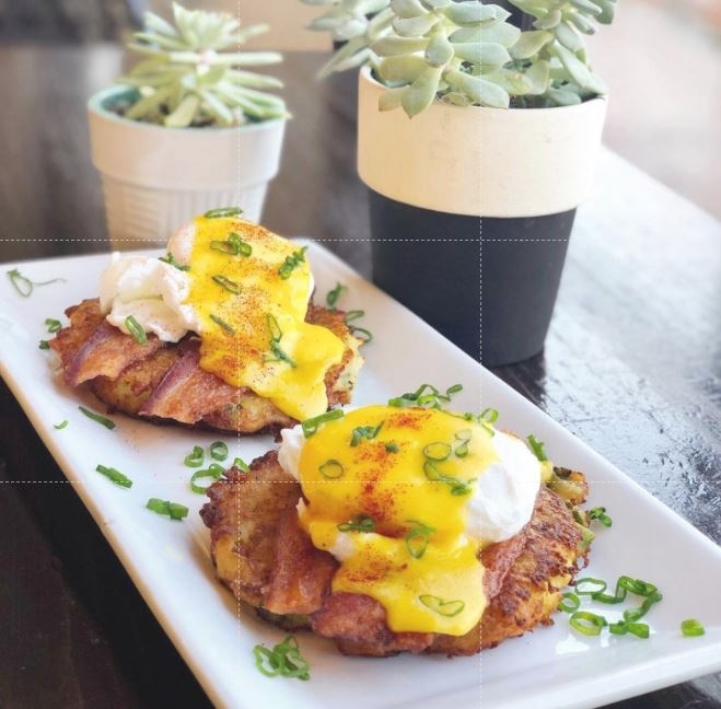 Order Eggs Benedict Special food online from The Daily Harvest Cafe store, Newhall on bringmethat.com