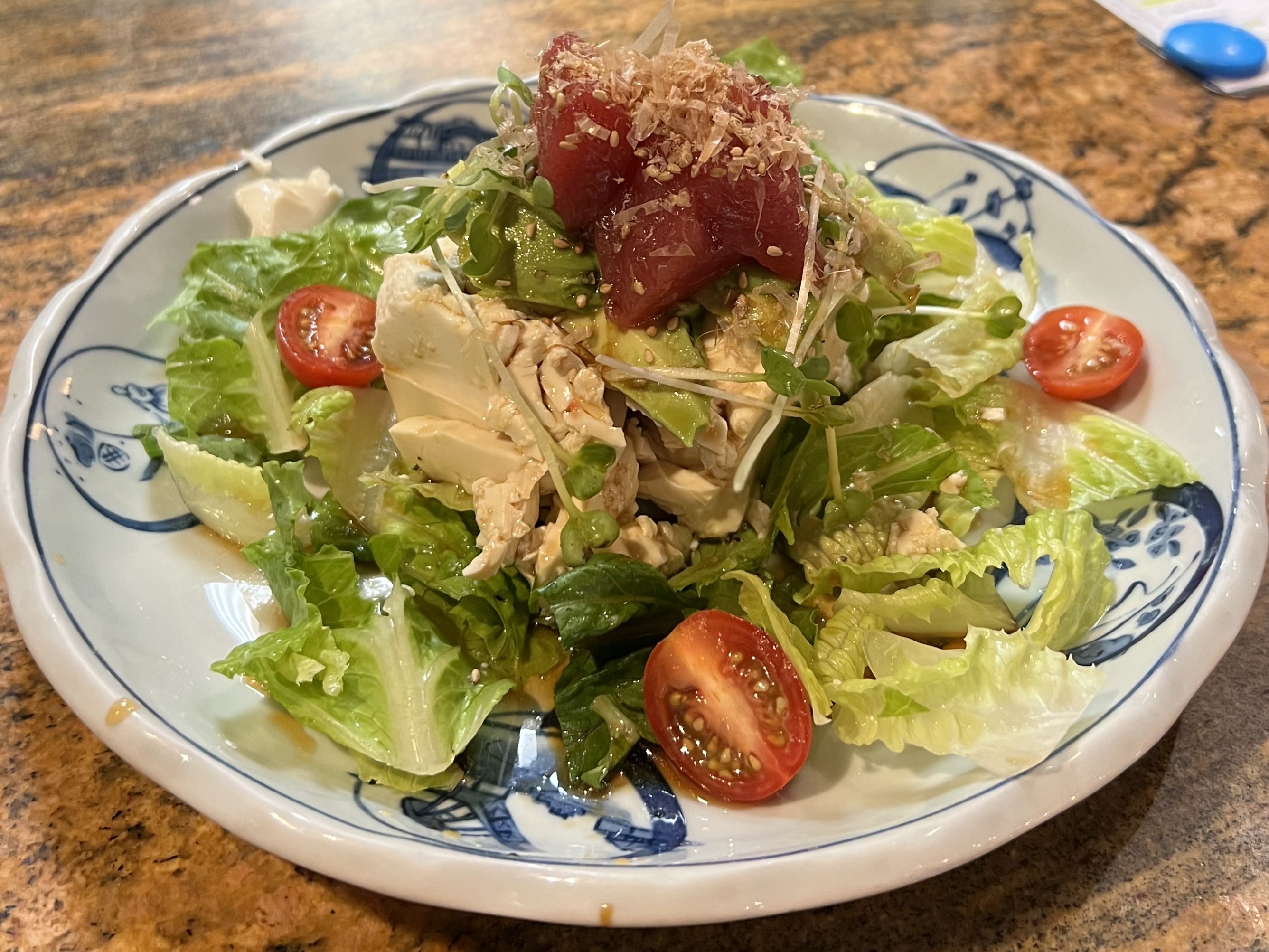 Order Tofu Avocado Salad food online from Ichiza Sake House store, Las Vegas on bringmethat.com