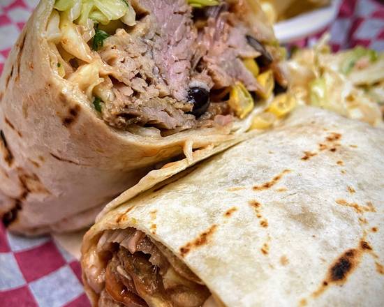 Order Pulled Pork Burrito Wrap food online from Smoke BBQ store, Bethesda on bringmethat.com