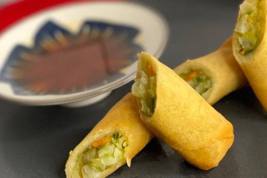 Order Veggie Spring Rolls (2pcs) food online from Little Chef Chinese store, San Diego on bringmethat.com