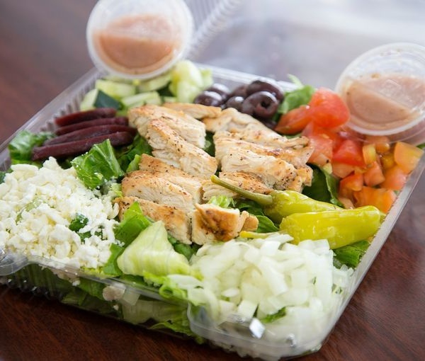 Order Chicken Greek Salad food online from Detroit Coney Grill store, Phoenix on bringmethat.com