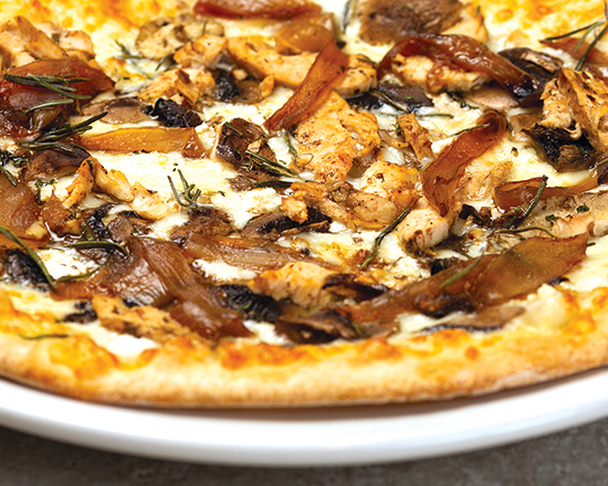 Order Rosemary Chicken and Mushroom Pizza food online from Brixx Wood Fired Pizza store, Greensboro on bringmethat.com