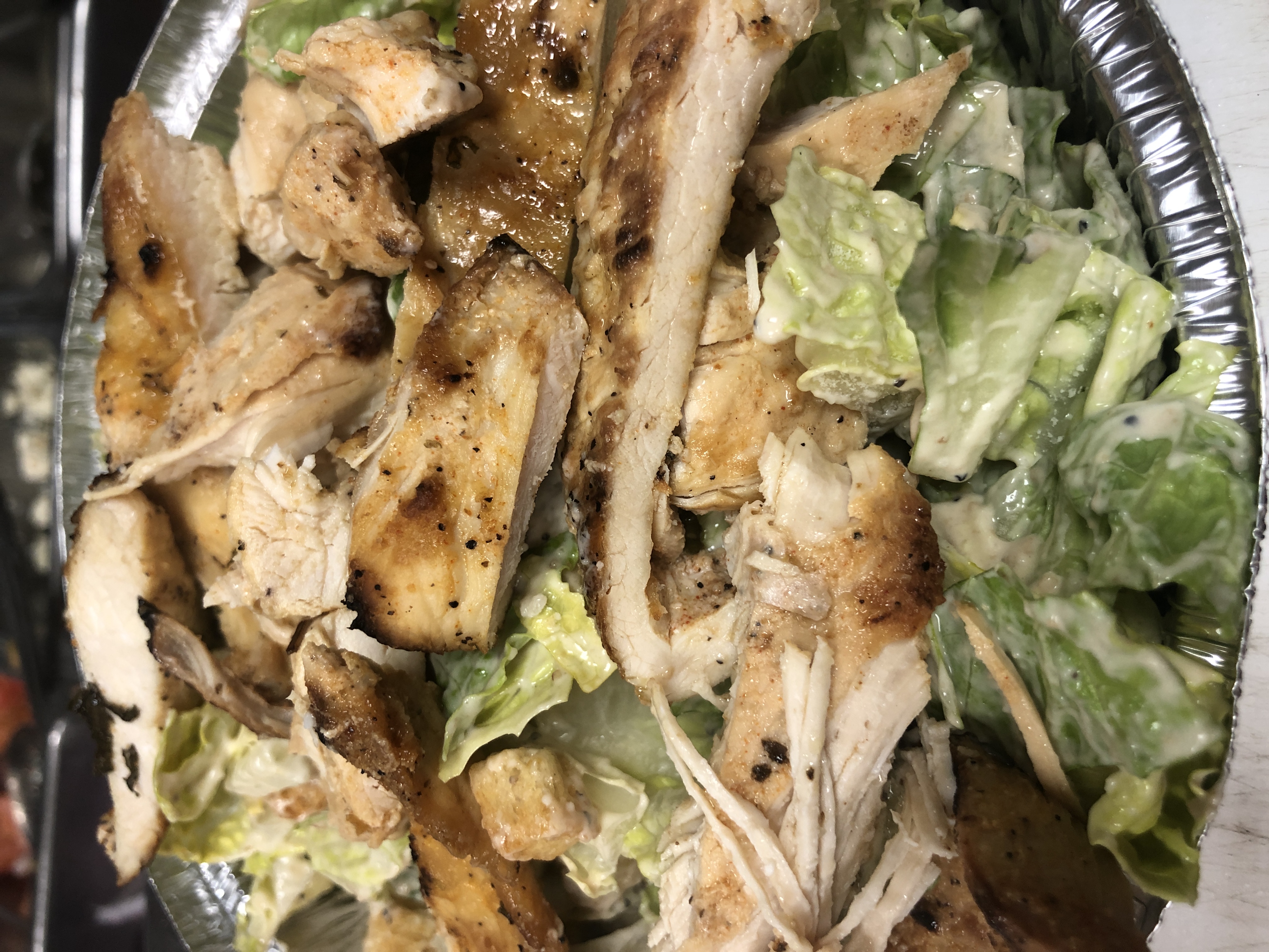 Order Caesar Salad with Grilled Chicken food online from Casa Calamari store, Brooklyn on bringmethat.com